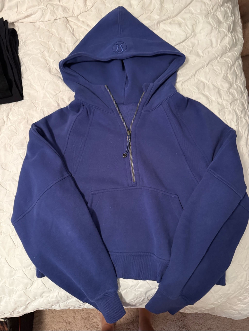 Lululemon Athletica Navy Half-Zip Hoodie Sweater